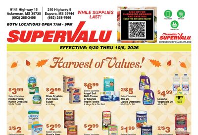 Chandler's Stores (Mississippi) Weekly Ad September 30 - October 6, 2026