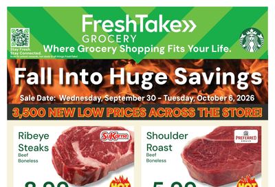 FreshTake Grocery Weekly Ad September 30 - October 6, 2026