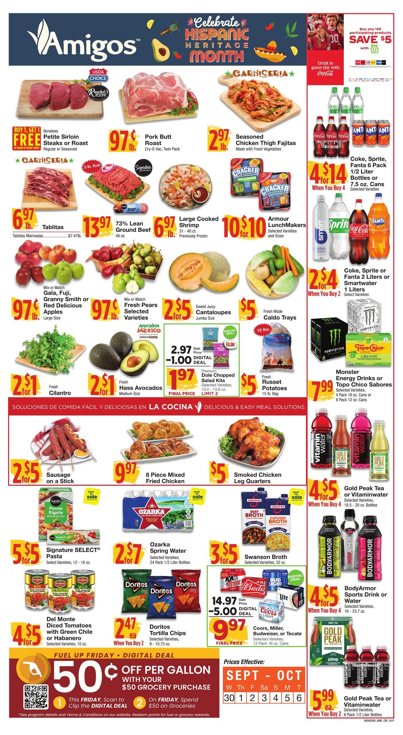 Amigos United (Amarillo Area, TX) Weekly Ad September 30 - October 6, 2026