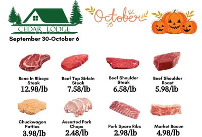 Cedar Lodge Market Weekly Ad September 30 - October 6, 2026