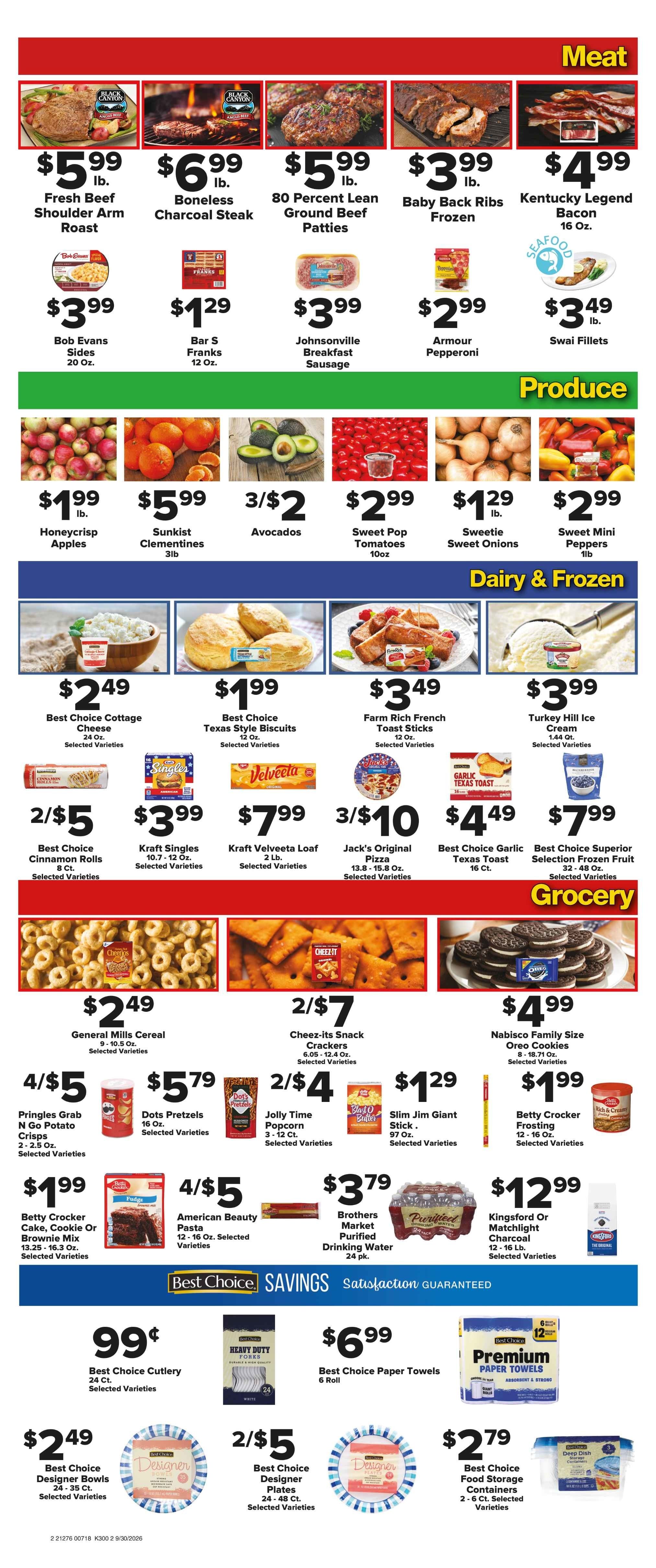 Brothers Market (Cascade, IA) Weekly Ad September 30 - October 7, 2026