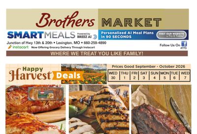 Brothers Market (Lexington, MO) Weekly Ad September 30 - October 7, 2026