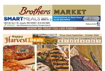 Brothers Market (St. Joseph, MO) Weekly Ad September 30 - October 7, 2026