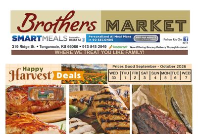 Brothers Market (Tonganoxie, KS) Weekly Ad September 30 - October 7, 2026
