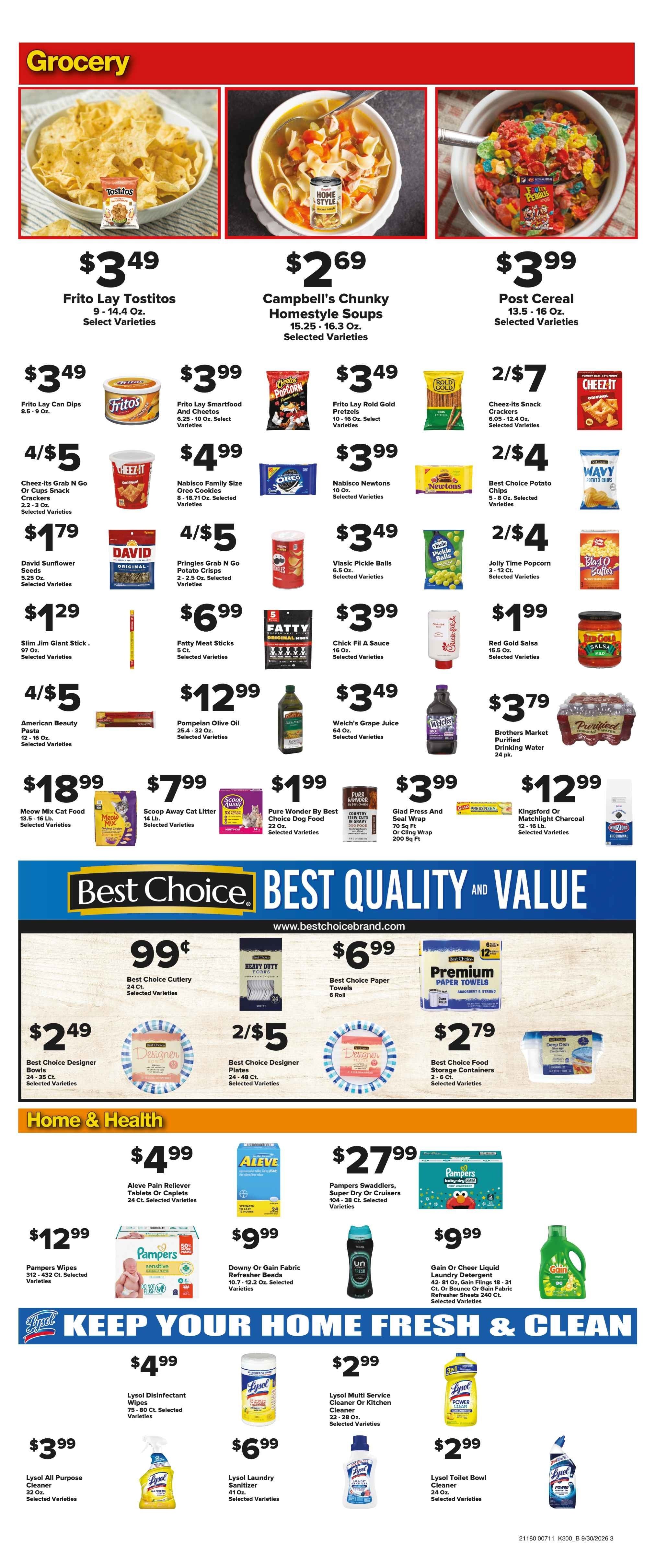 Brothers Market (Tonganoxie, KS) Weekly Ad September 30 - October 7, 2026