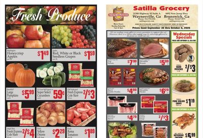 Satilla Grocery Weekly Ad September 30 - October 6, 2026