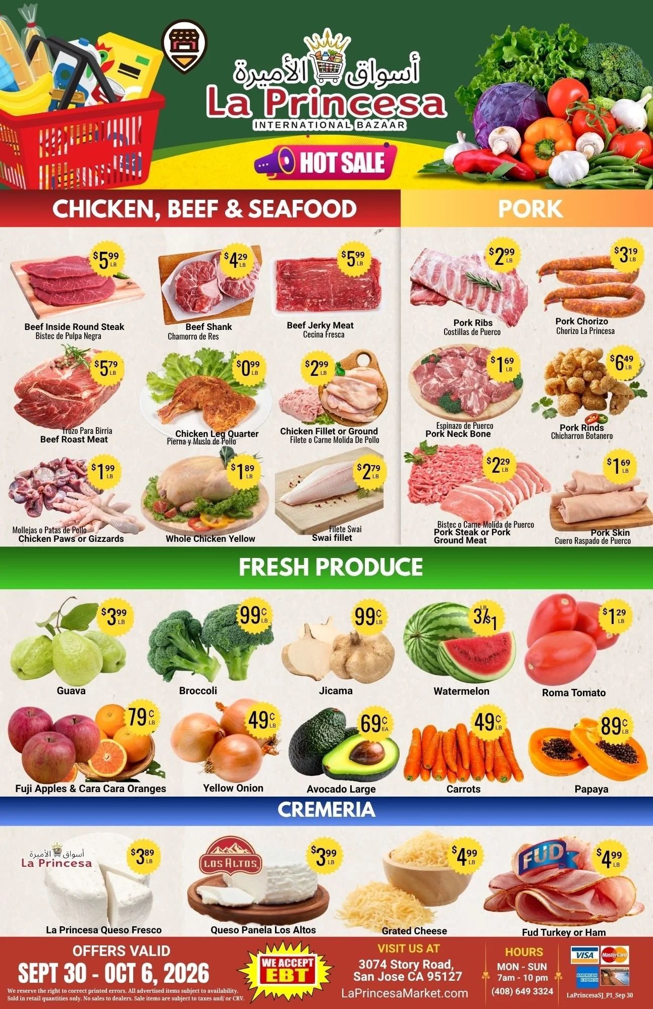 La Princesa International Bazaar Weekly Ad September 30 - October 6, 2026