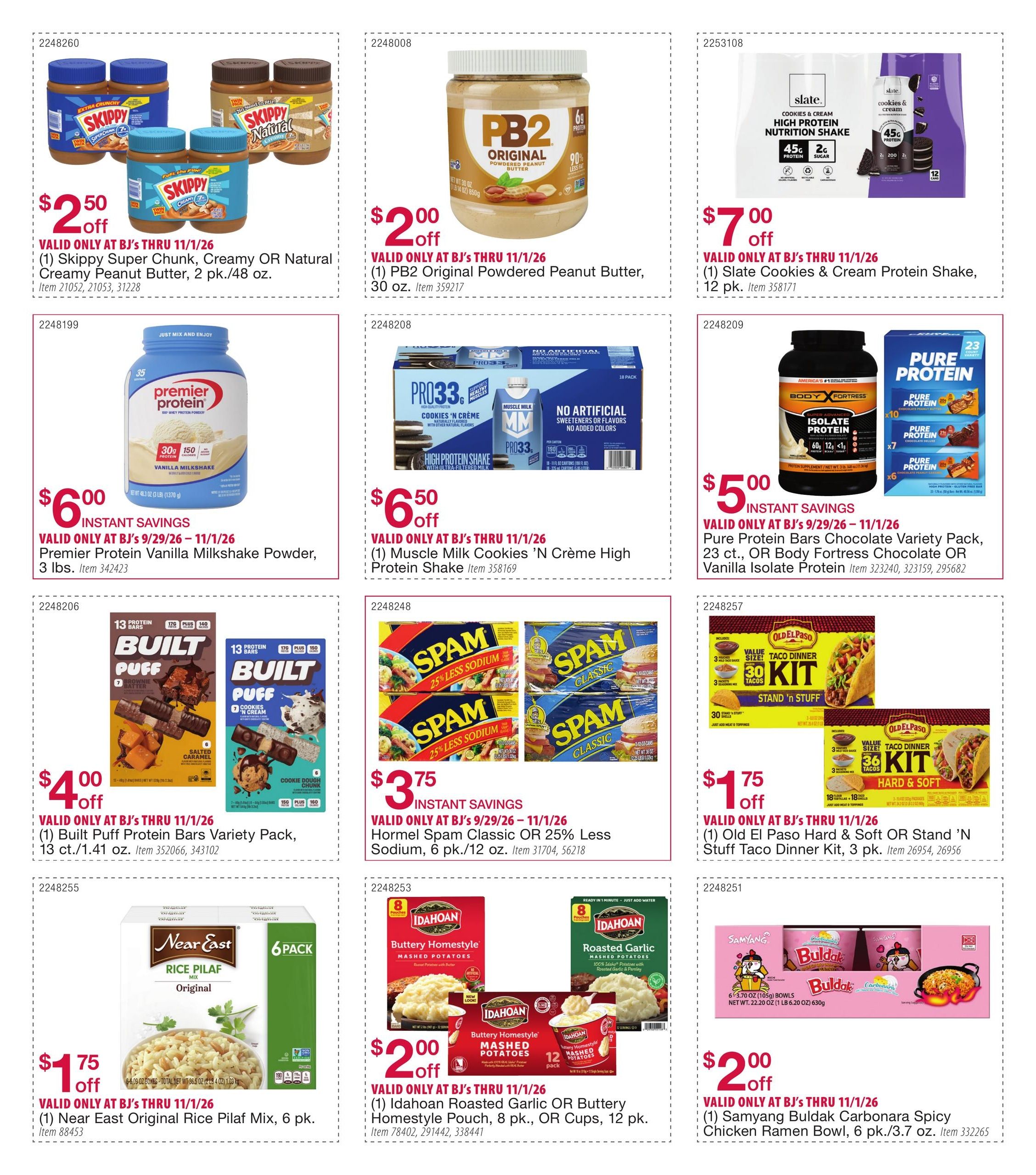 BJ's Wholesale Club Smart Saver Weekly Ad September 29 - November 1, 2026