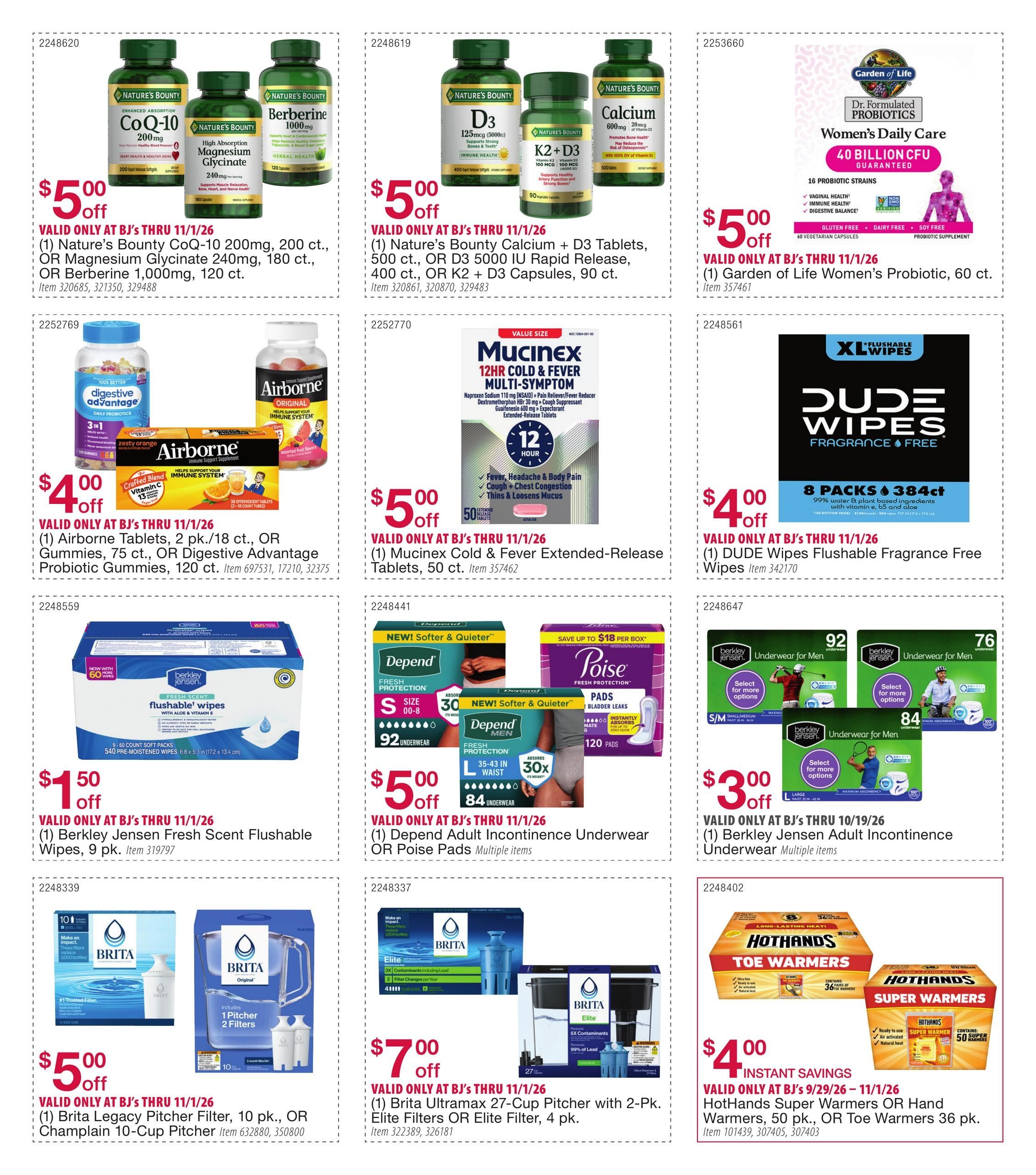 BJ's Wholesale Club Smart Saver Weekly Ad September 29 - November 1, 2026