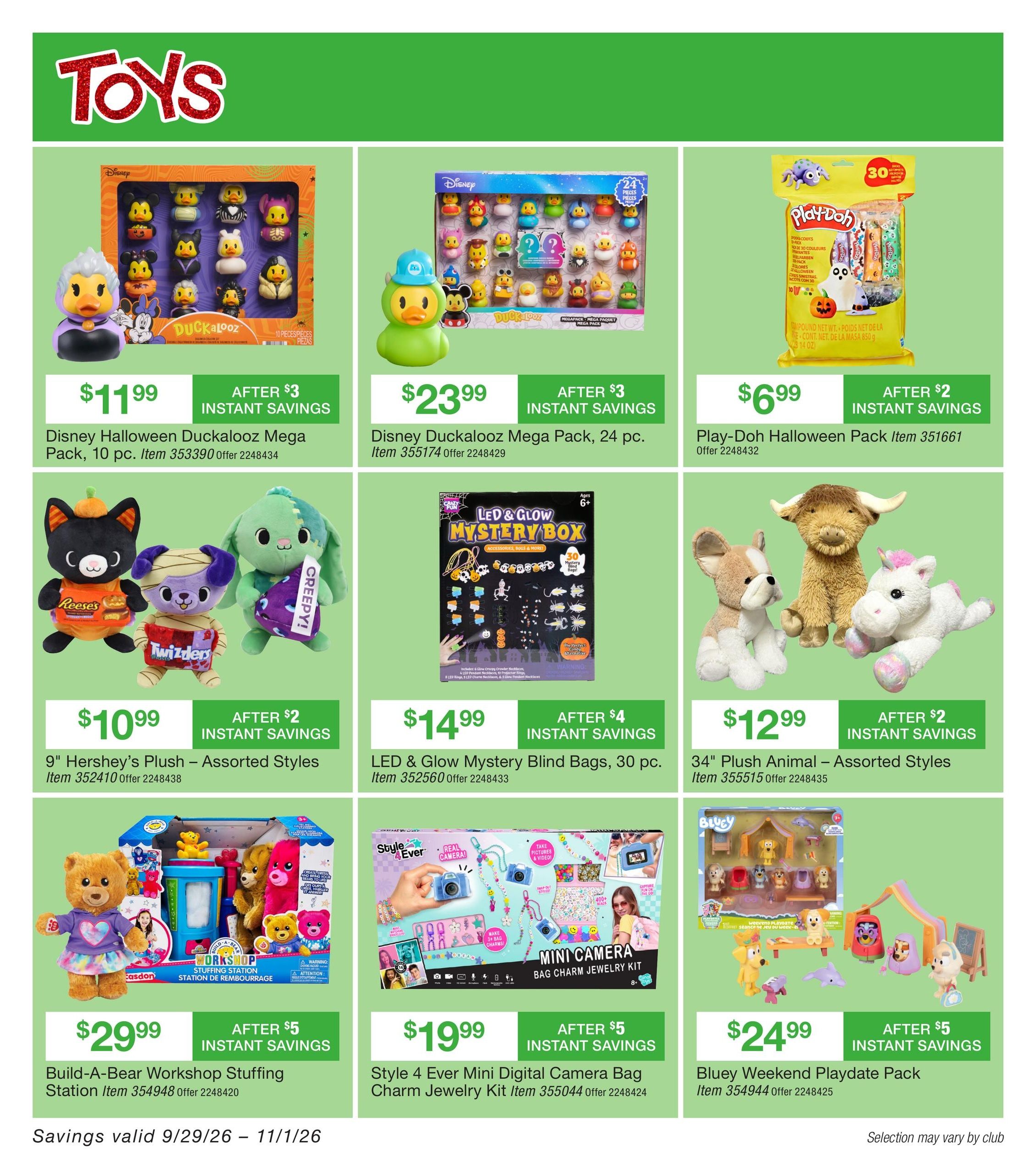 BJ's Wholesale Club Smart Saver Weekly Ad September 29 - November 1, 2026