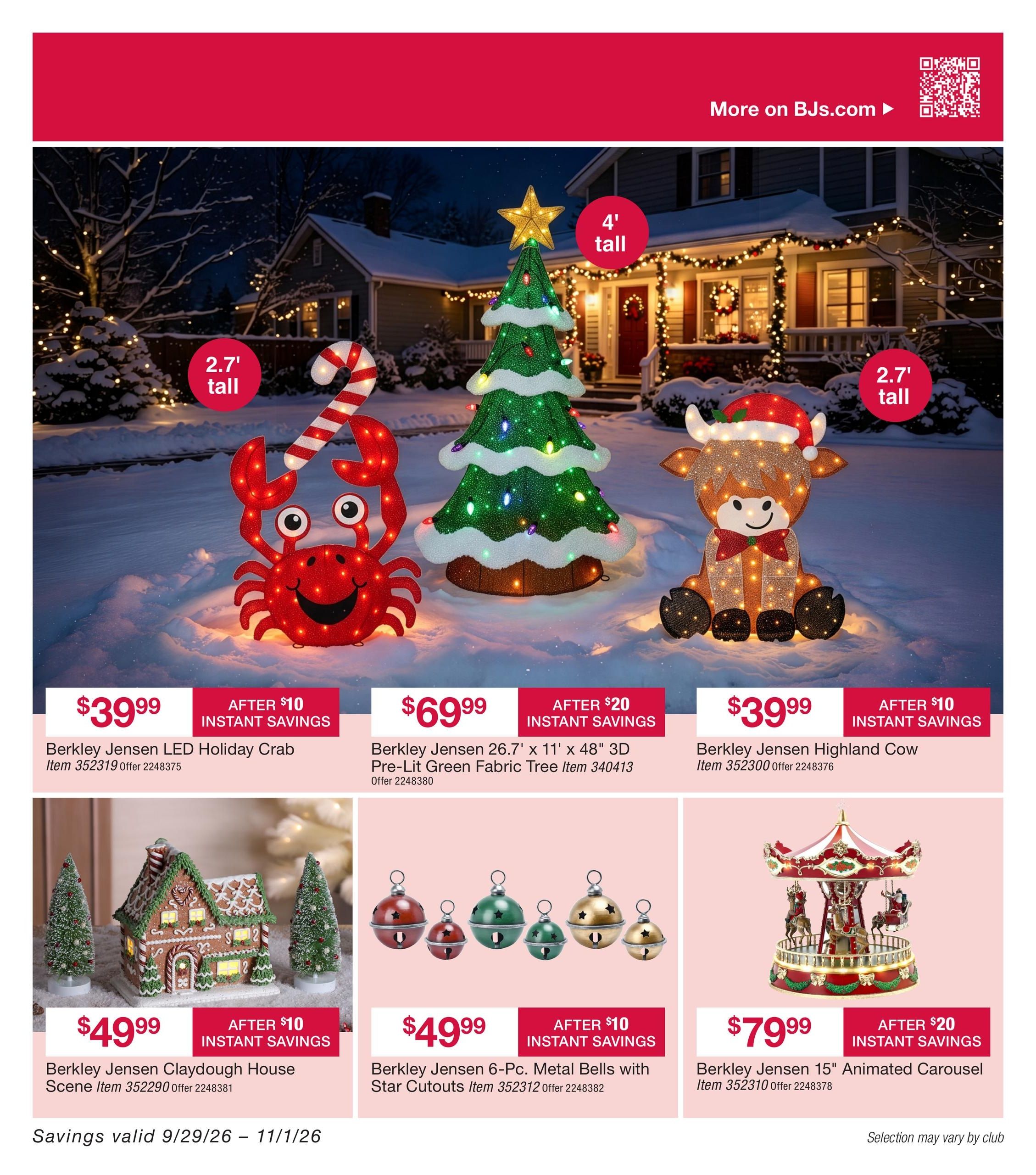BJ's Wholesale Club Smart Saver Weekly Ad September 29 - November 1, 2026