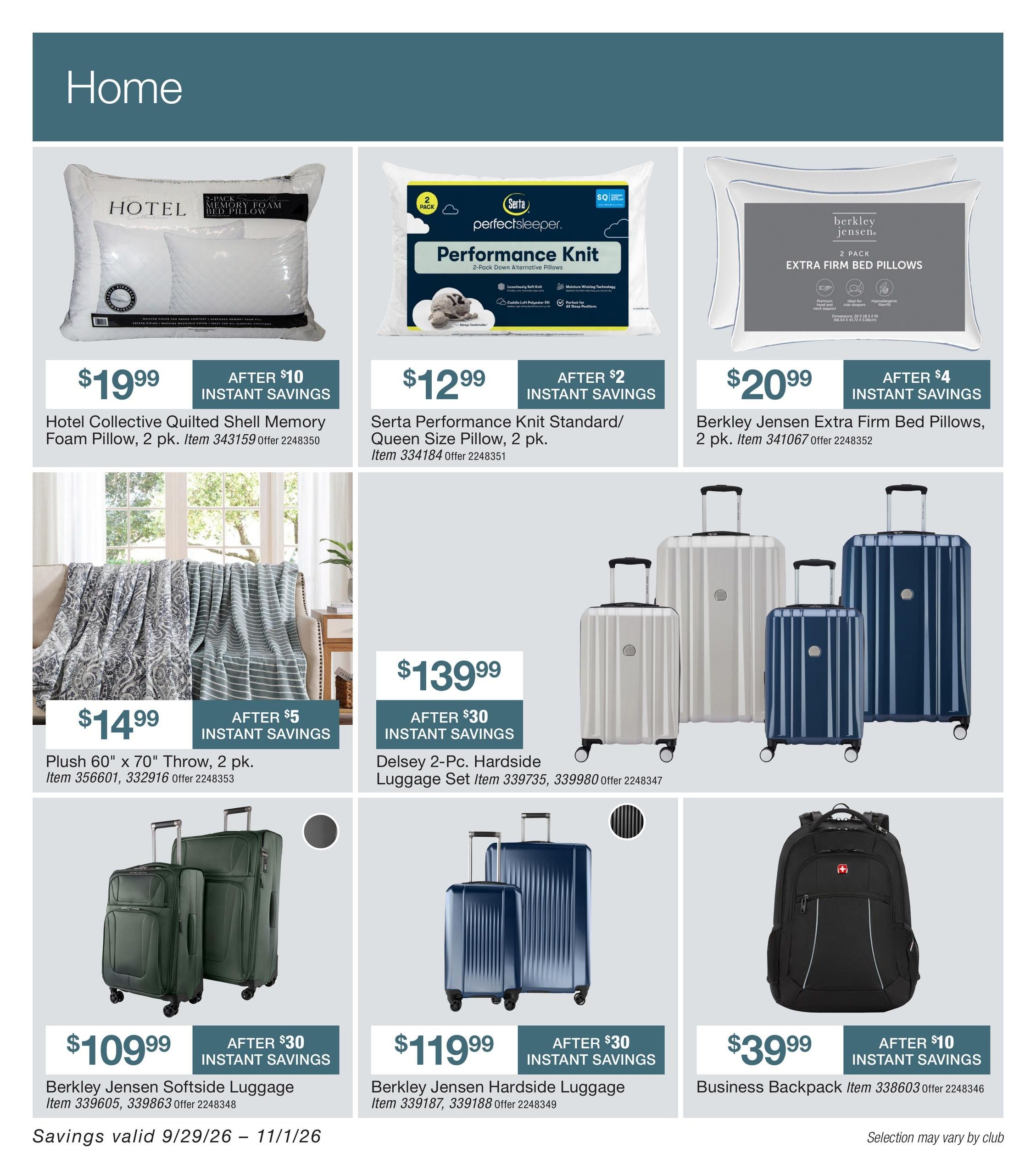 BJ's Wholesale Club Smart Saver Weekly Ad September 29 - November 1, 2026