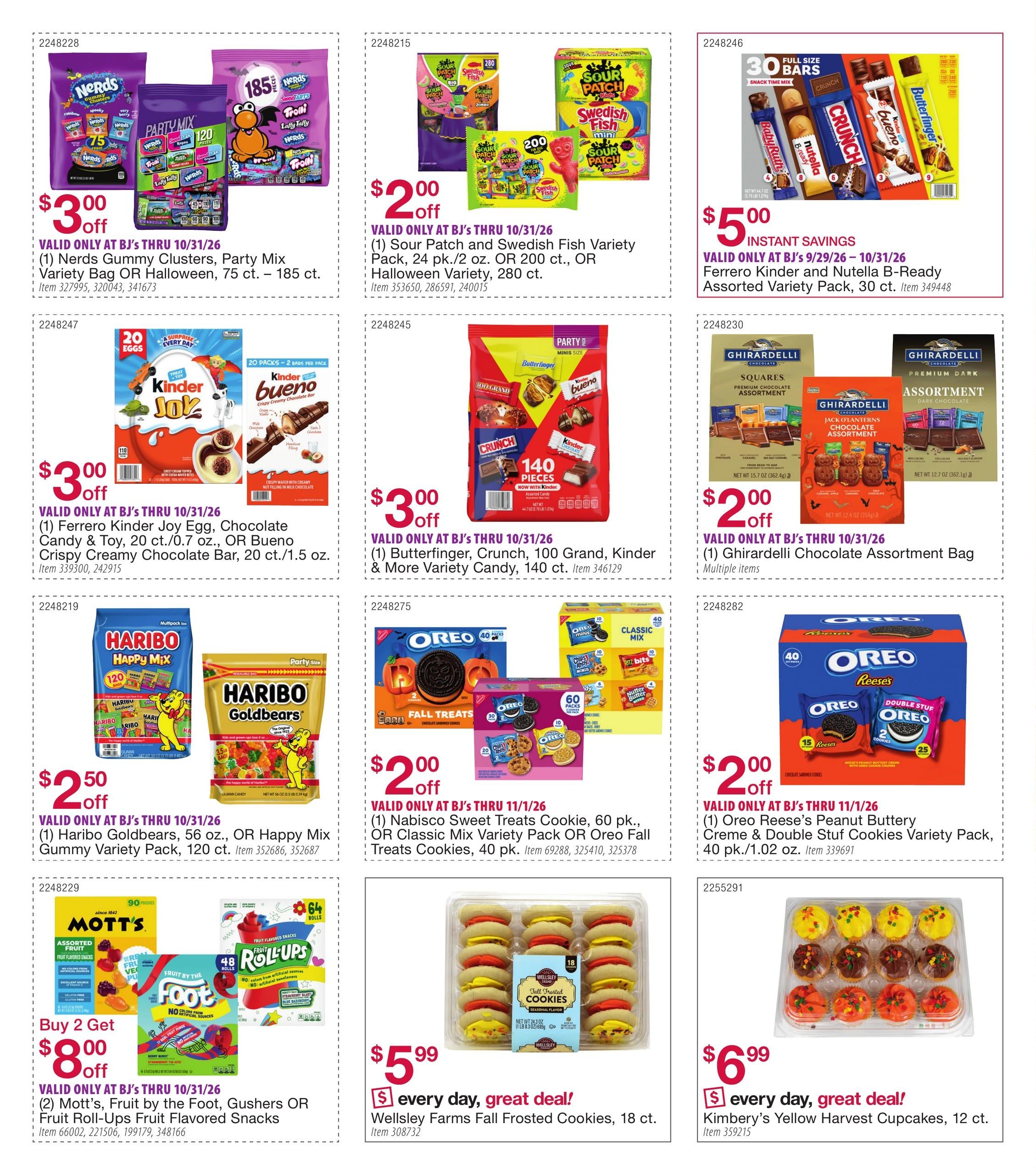 BJ's Wholesale Club Smart Saver Weekly Ad September 29 - November 1, 2026