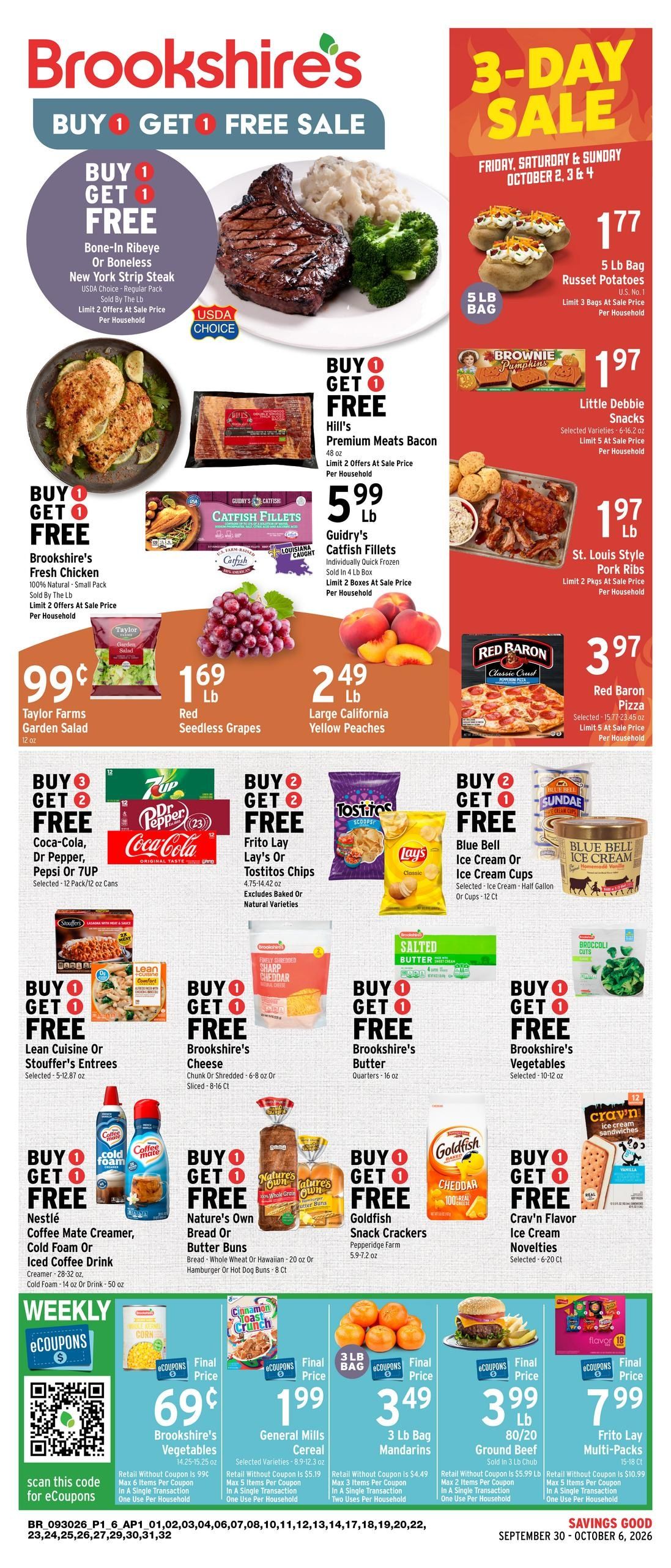 Brookshire's (Bangs Area, TX) Weekly Ad September 30 - October 6, 2026