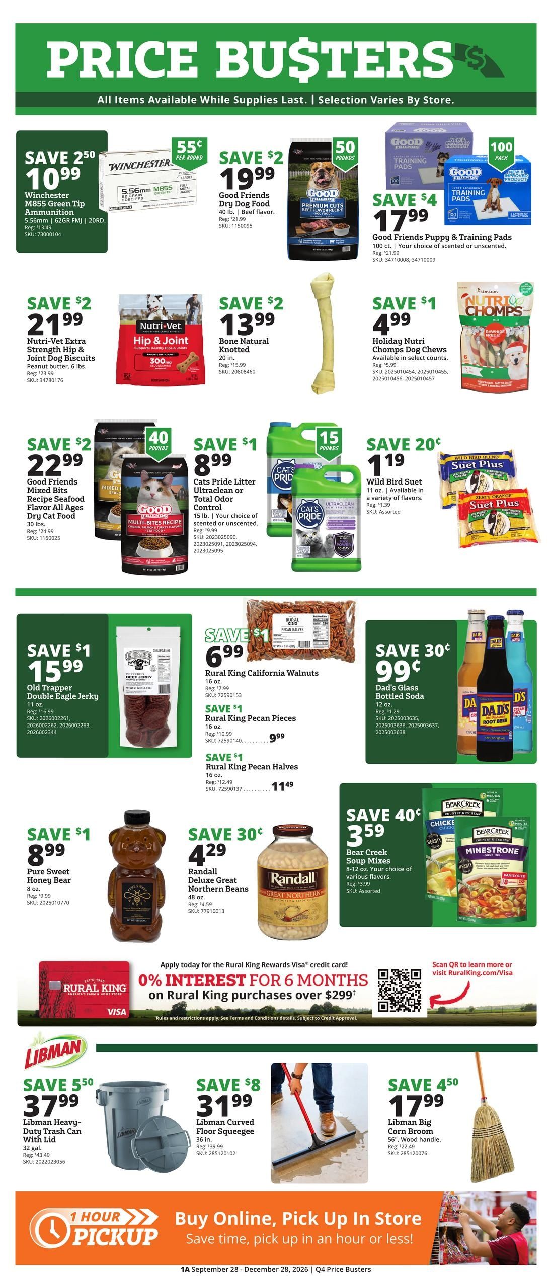 Rural King Weekly Ad September 28 - December 28, 2026