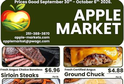 Apple Market Fairhope Weekly Ad September 30 - October 6, 2026