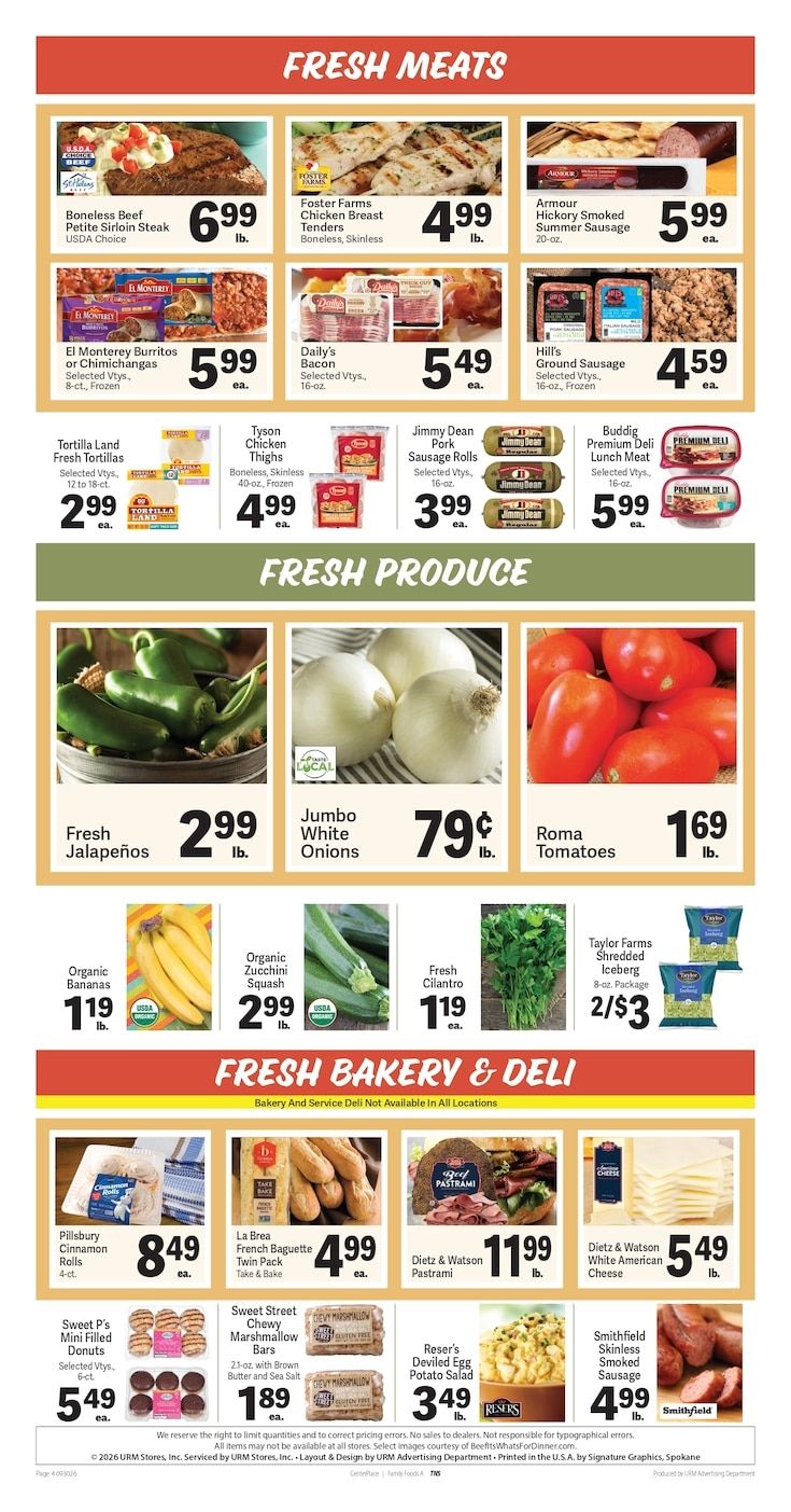 Deer Lodge Valley Foods Weekly Ad September 30 - October 6, 2026
