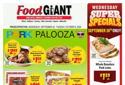 Food Giant (Dothan Area, AL) Weekly Ad September 30 - October 6, 2026