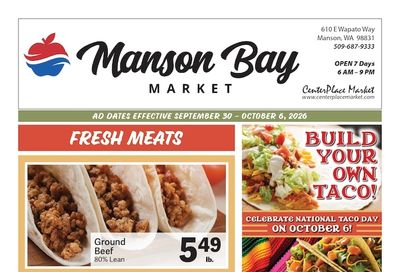 Manson Bay Market Weekly Ad September 30 - October 6, 2026