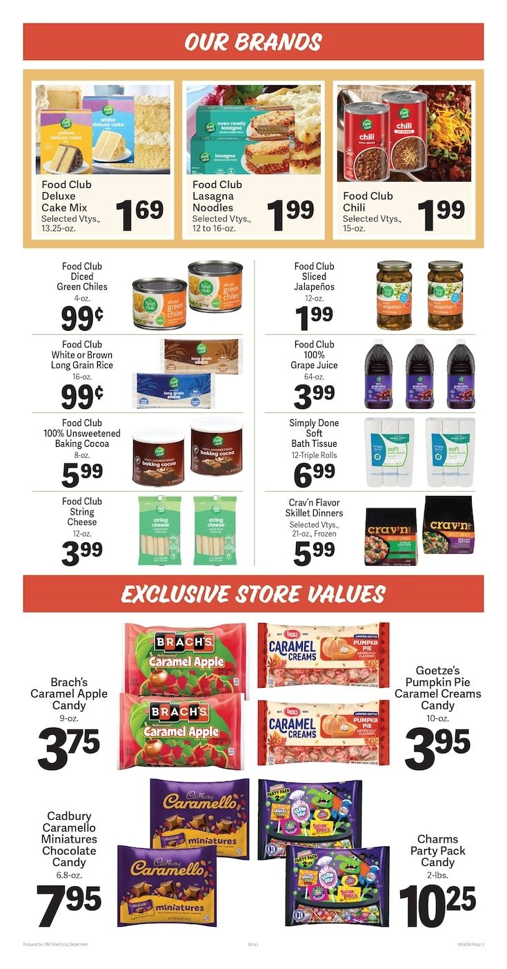 Bronc's Grocery Weekly Ad September 30 - October 6, 2026