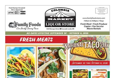 Columbia Market Weekly Ad September 30 - October 6, 2026