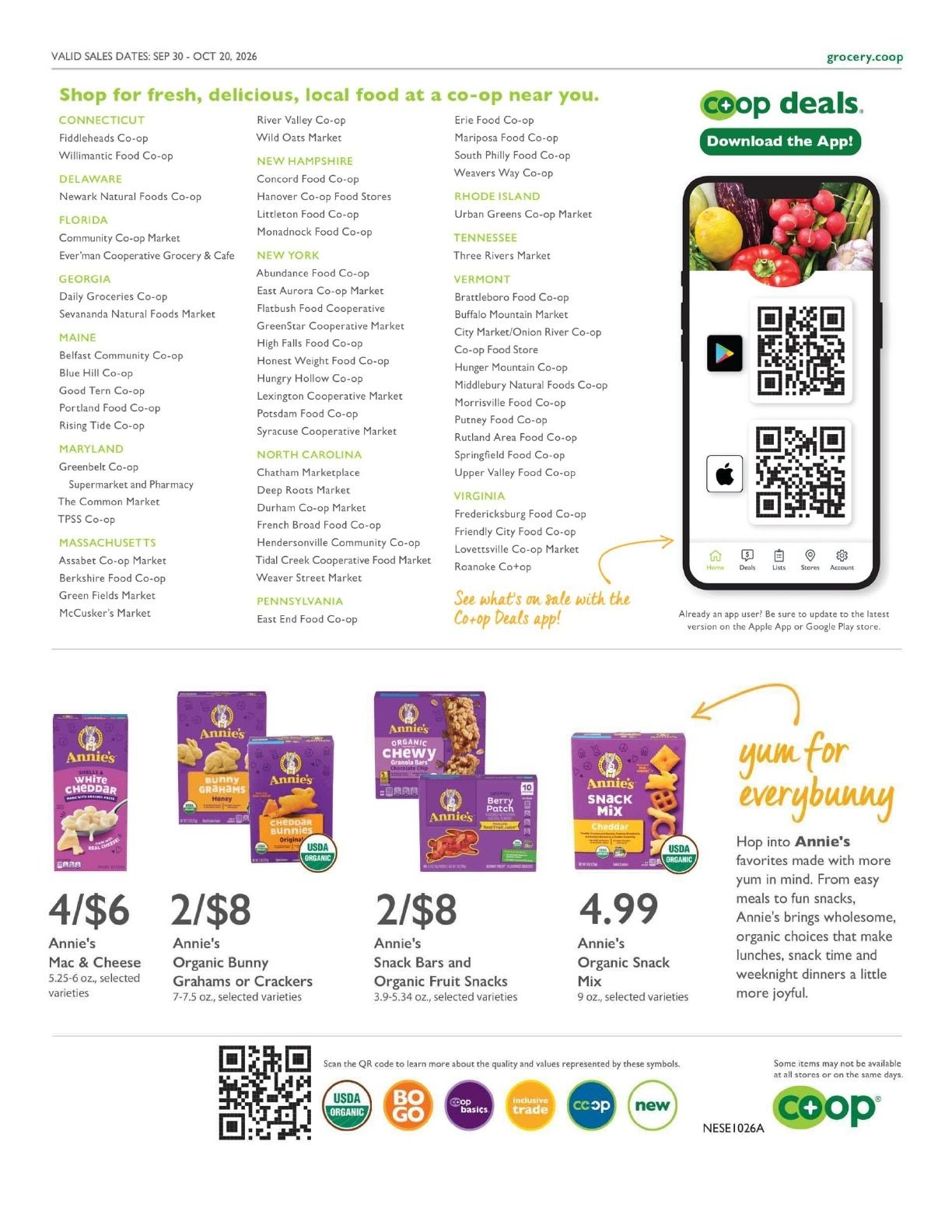 Deep Roots Market Co+op Deals Weekly Ad September 30 - October 20, 2026