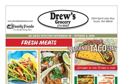 Drew's Grocery Weekly Ad September 30 - October 6, 2026