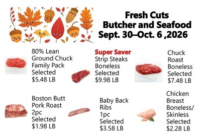 Fresh Cuts of Seagrove Weekly Ad September 30 - October 6, 2026