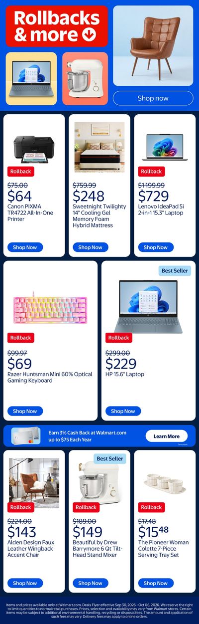Walmart Weekly Ad September 30 - October 6, 2026