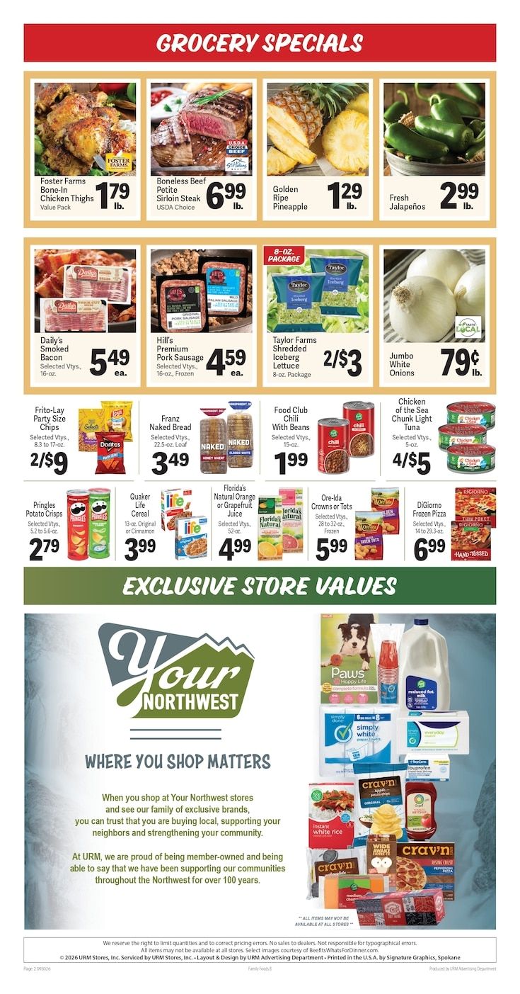 Waterville Family Foods Weekly Ad September 30 - October 6, 2026