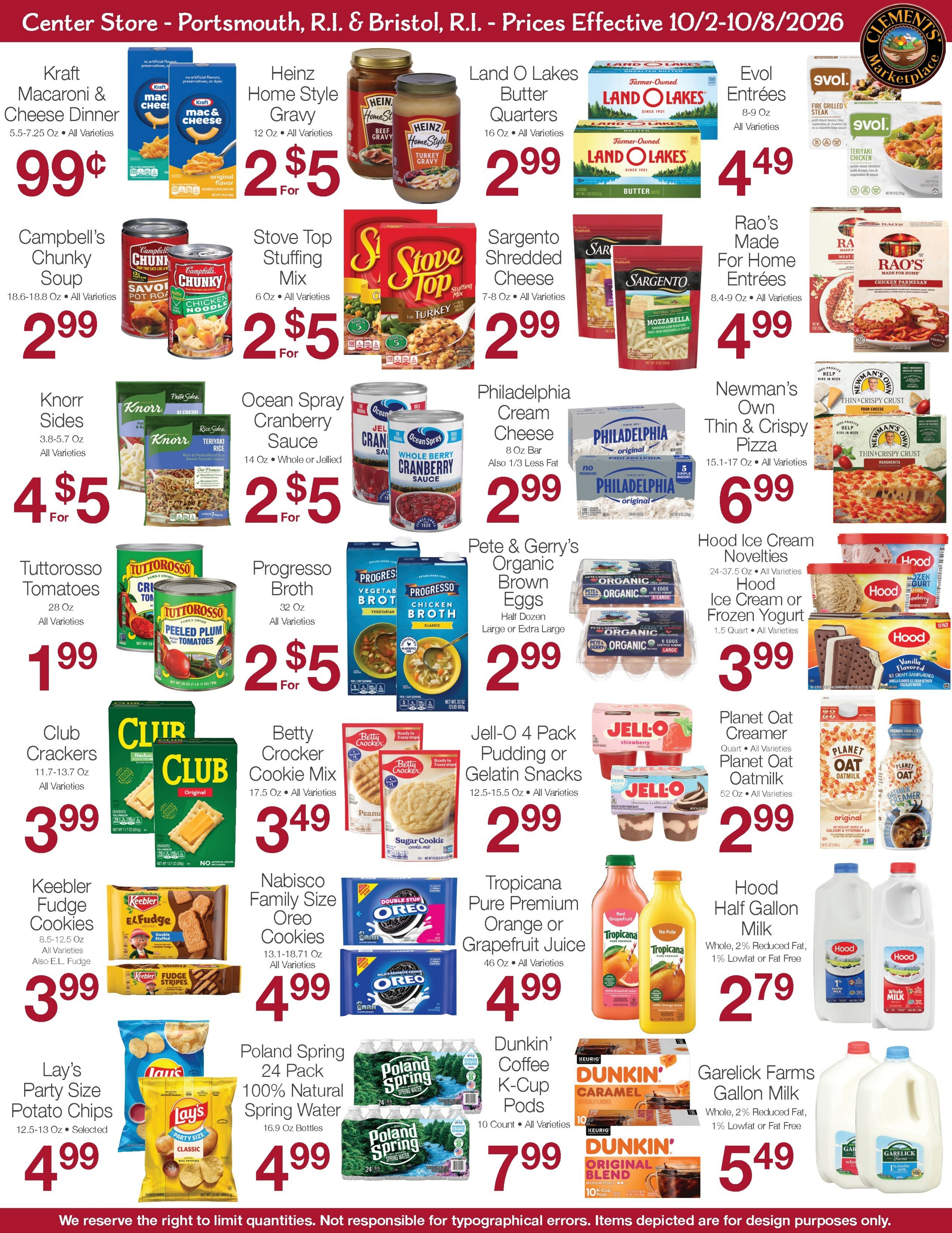 Clements' Marketplace (Rhode Island) Weekly Ad October 2 - 8, 2026