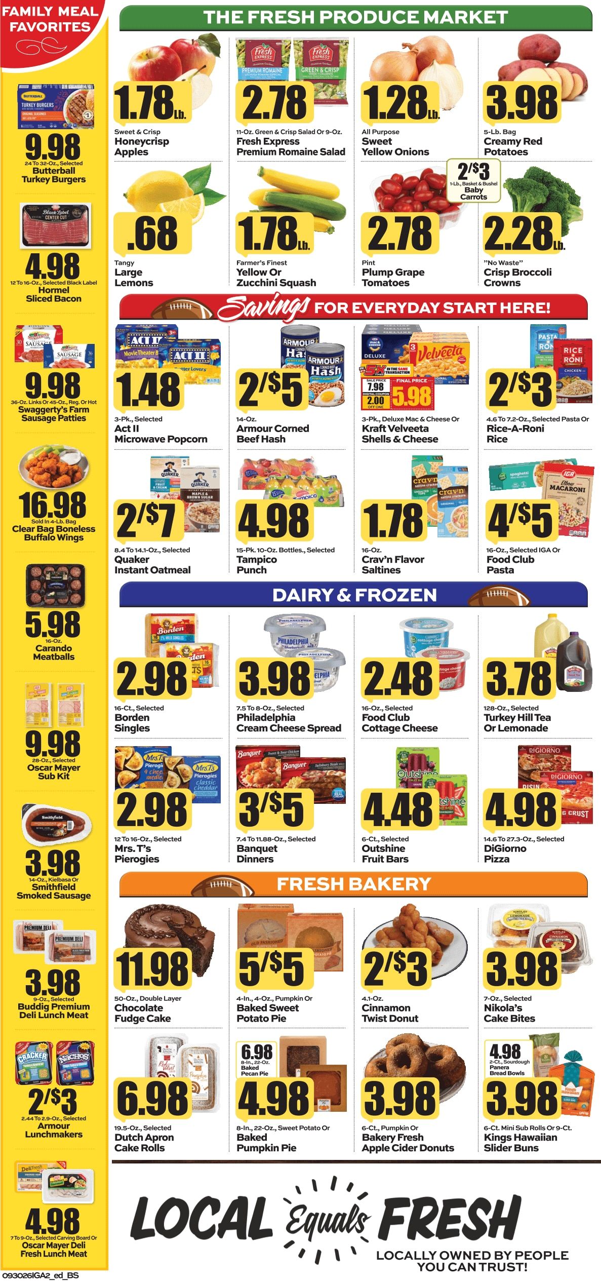 G&R IGA (109 Baker St, Webster Springs, WV) Weekly Ad September 30 - October 6, 2026