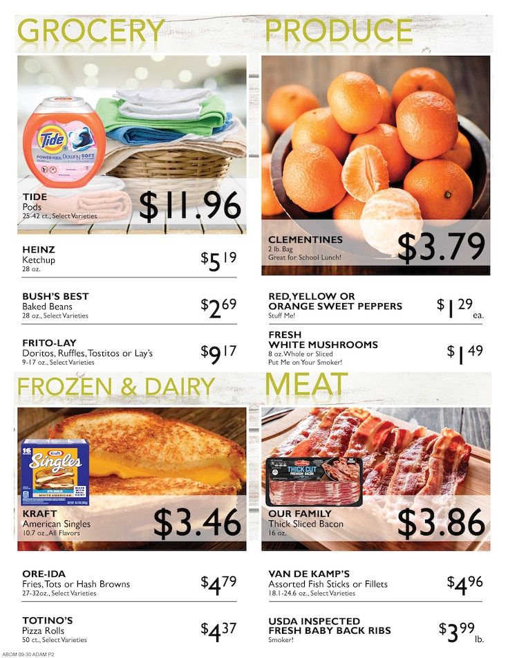 Adams Super Foods Weekly Ad September 30 - October 6, 2026