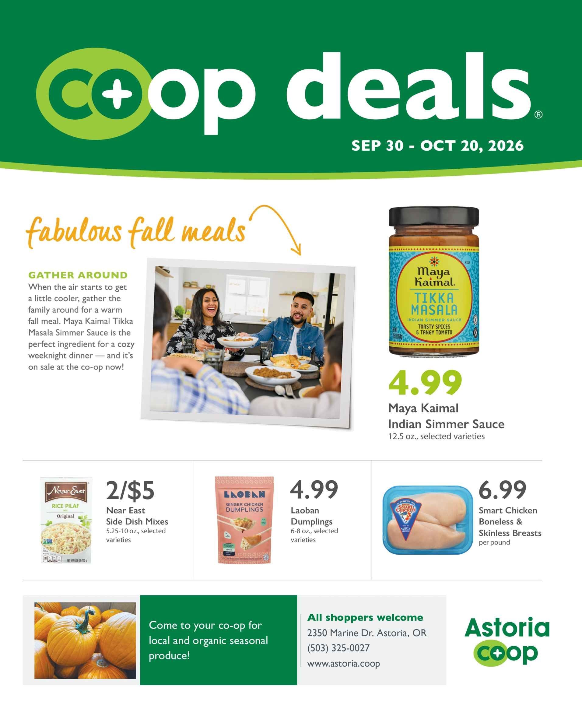 Astoria Co-op Co-op Deals Weekly Ad September 30 - October 20, 2026