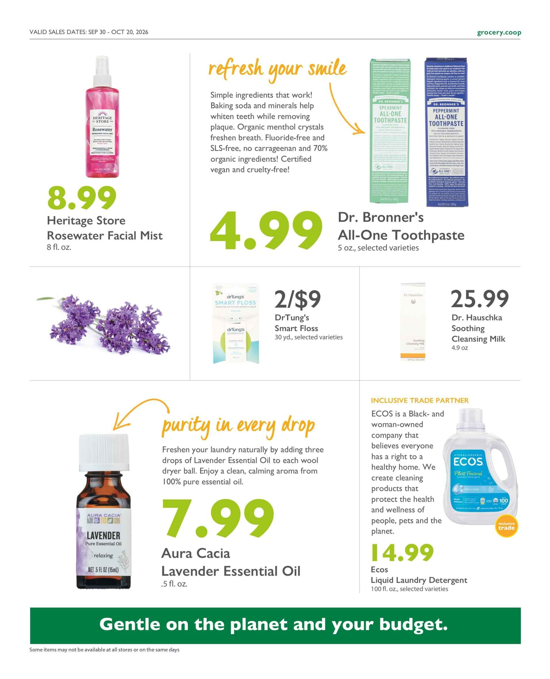 Astoria Co-op Co-op Deals Weekly Ad September 30 - October 20, 2026