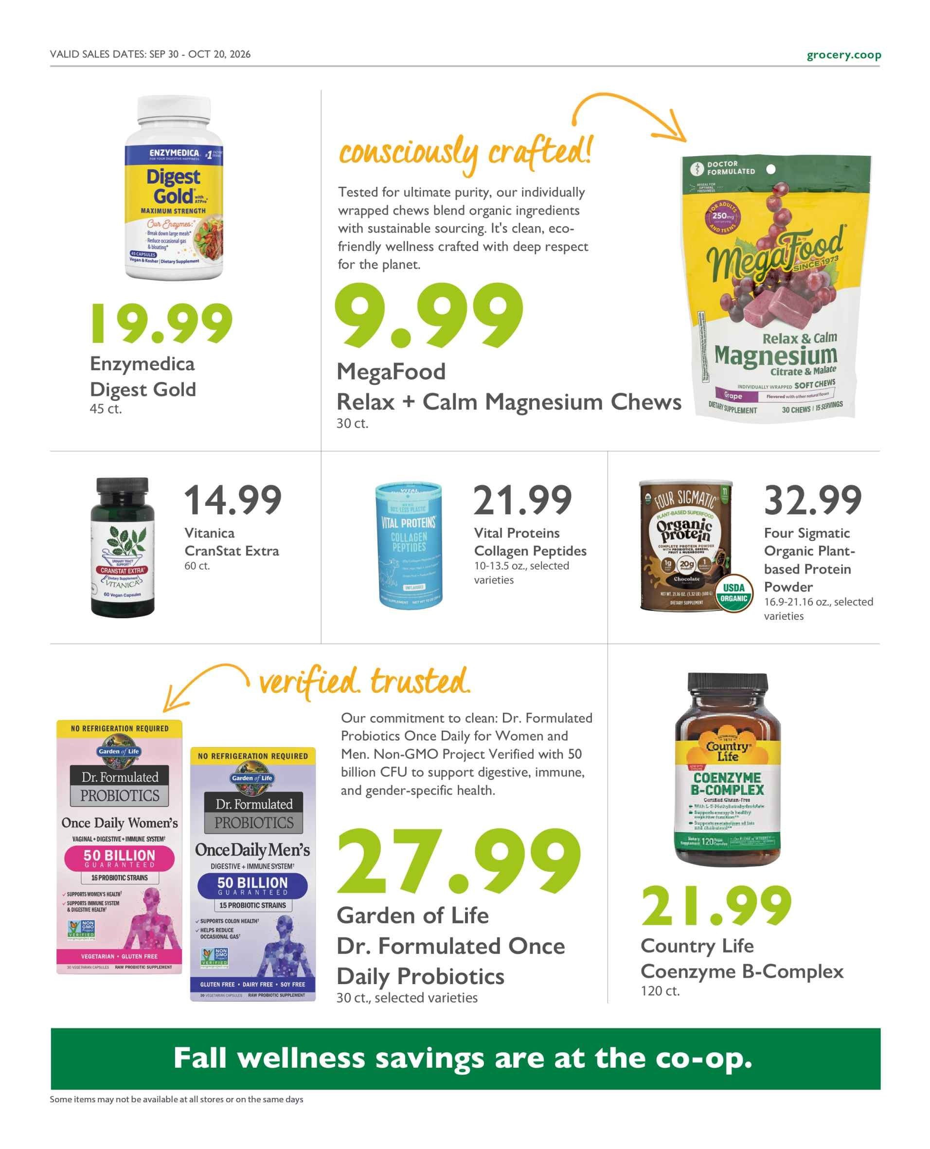Astoria Co-op Co-op Deals Weekly Ad September 30 - October 20, 2026