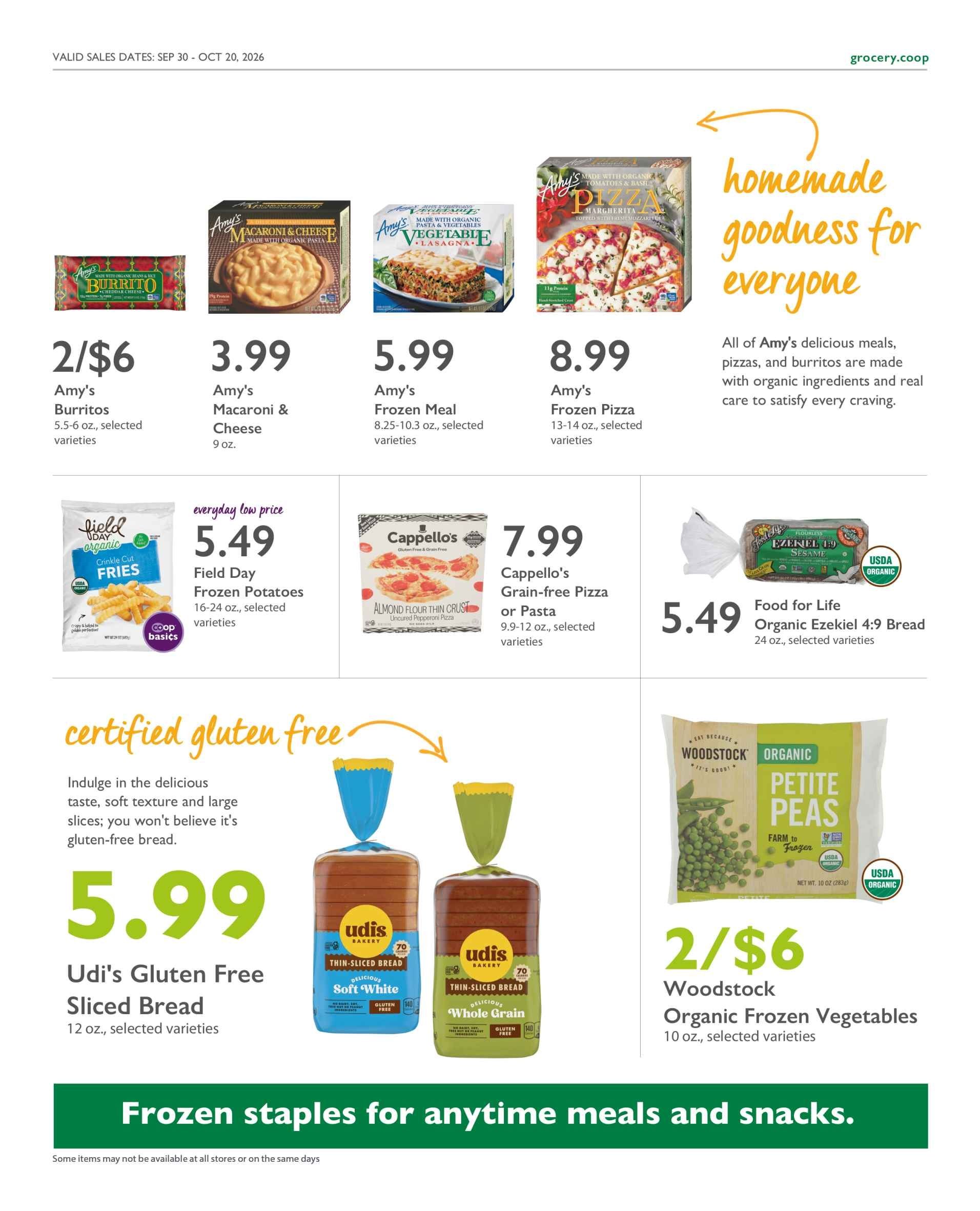 Astoria Co-op Co-op Deals Weekly Ad September 30 - October 20, 2026
