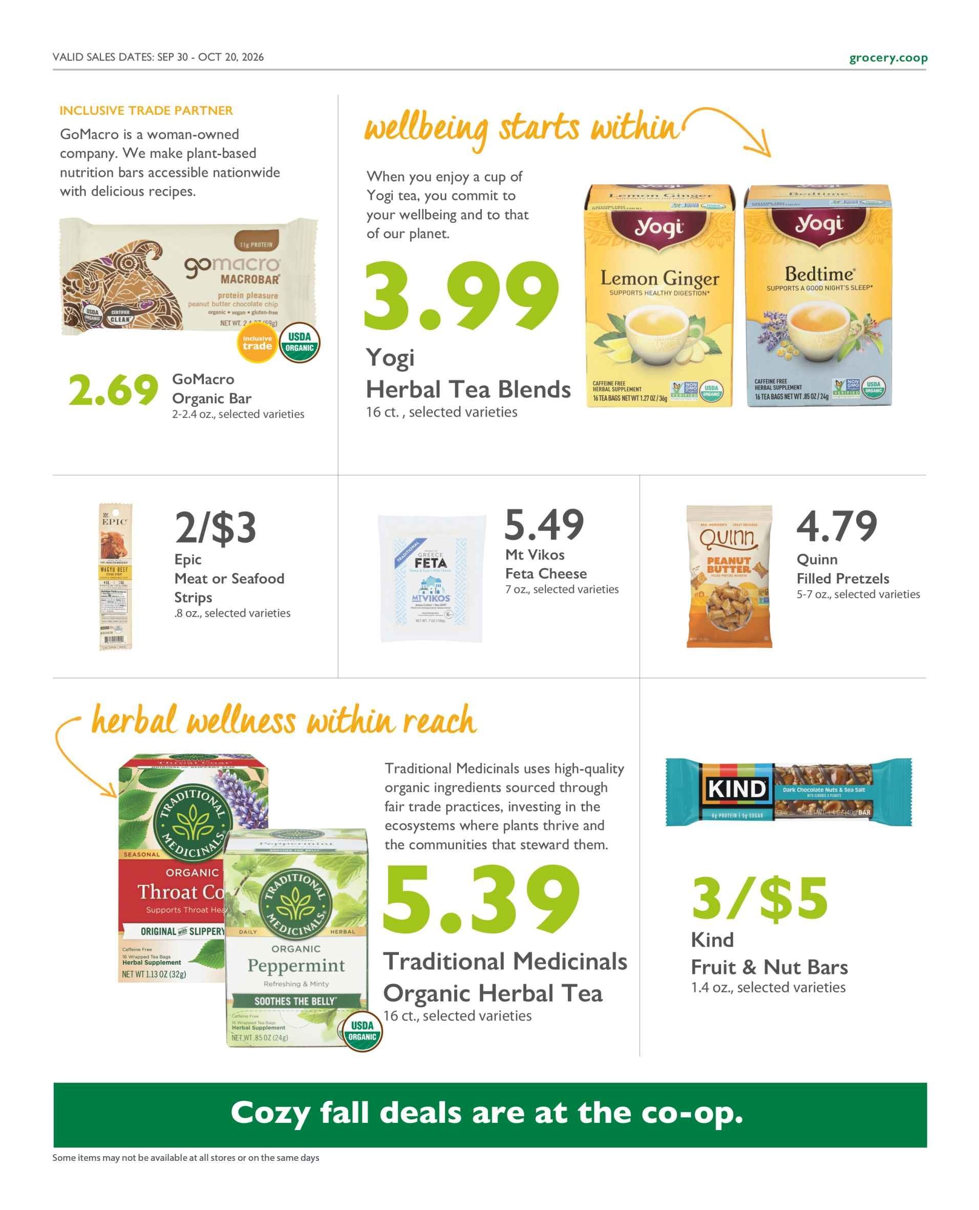 Astoria Co-op Co-op Deals Weekly Ad September 30 - October 20, 2026