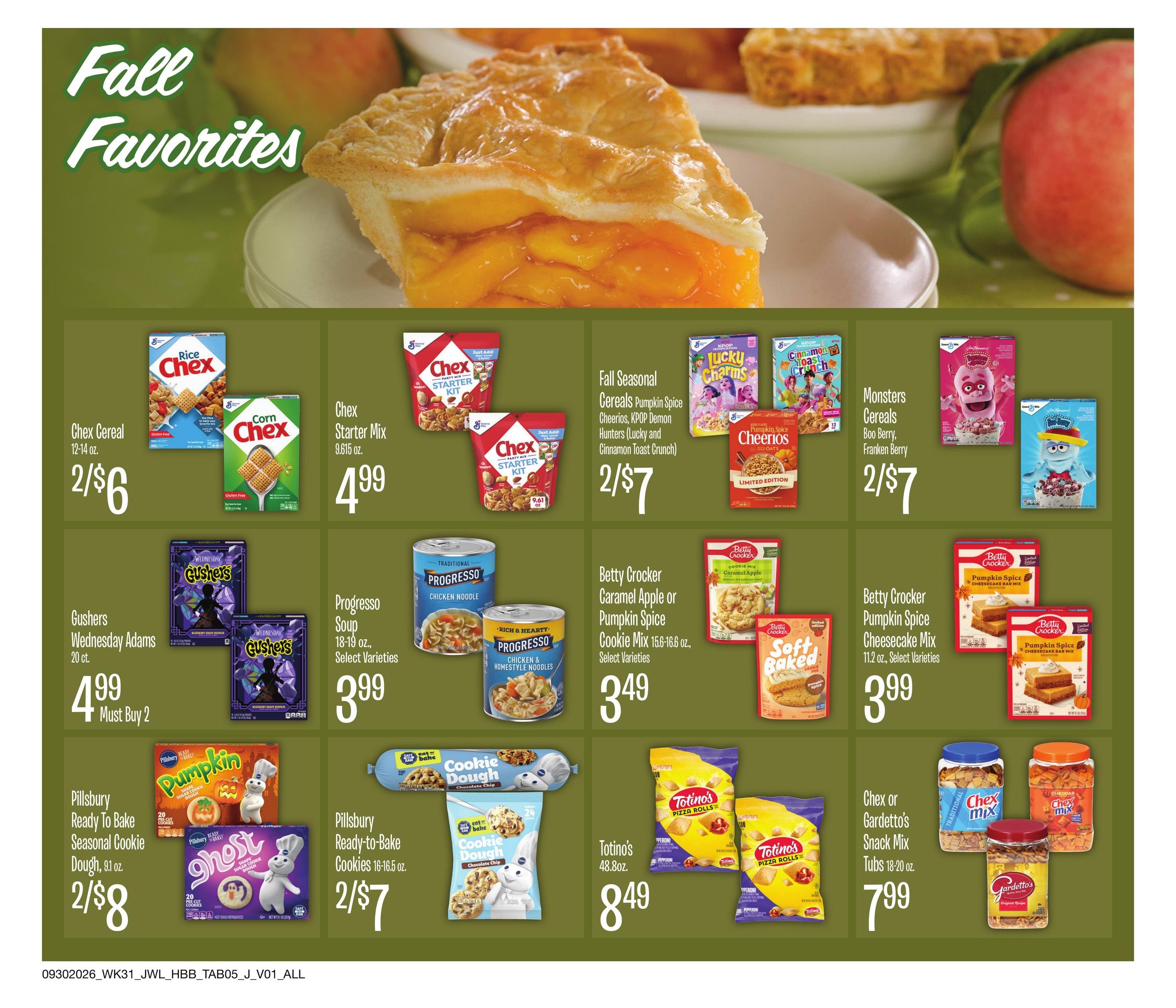 Jewel-Osco Specialty Publication Weekly Ad September 30 - October 27, 2026