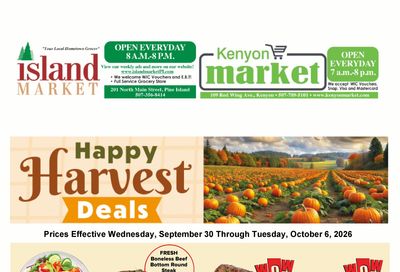 Kenyon Market Weekly Ad September 30 - October 6, 2026
