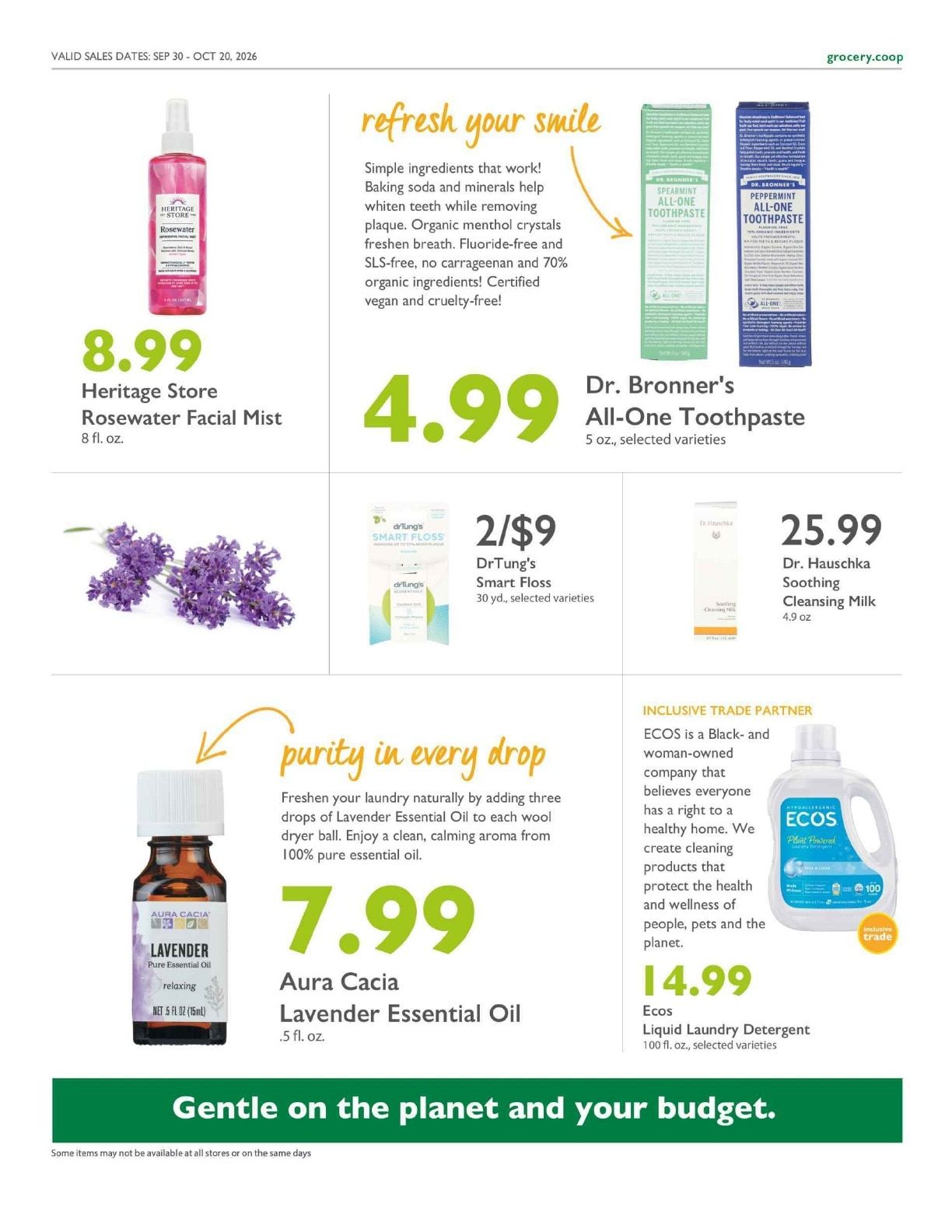 Central Co-op Co+op Deals Weekly Ad September 30 - October 20, 2026