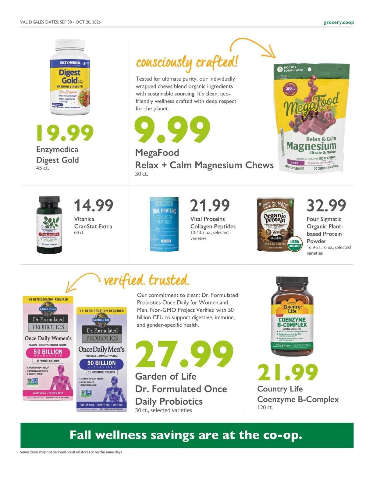 Central Co-op Co+op Deals Weekly Ad September 30 - October 20, 2026