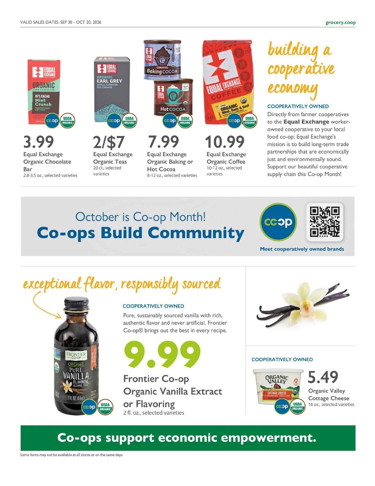 Central Co-op Co+op Deals Weekly Ad September 30 - October 20, 2026