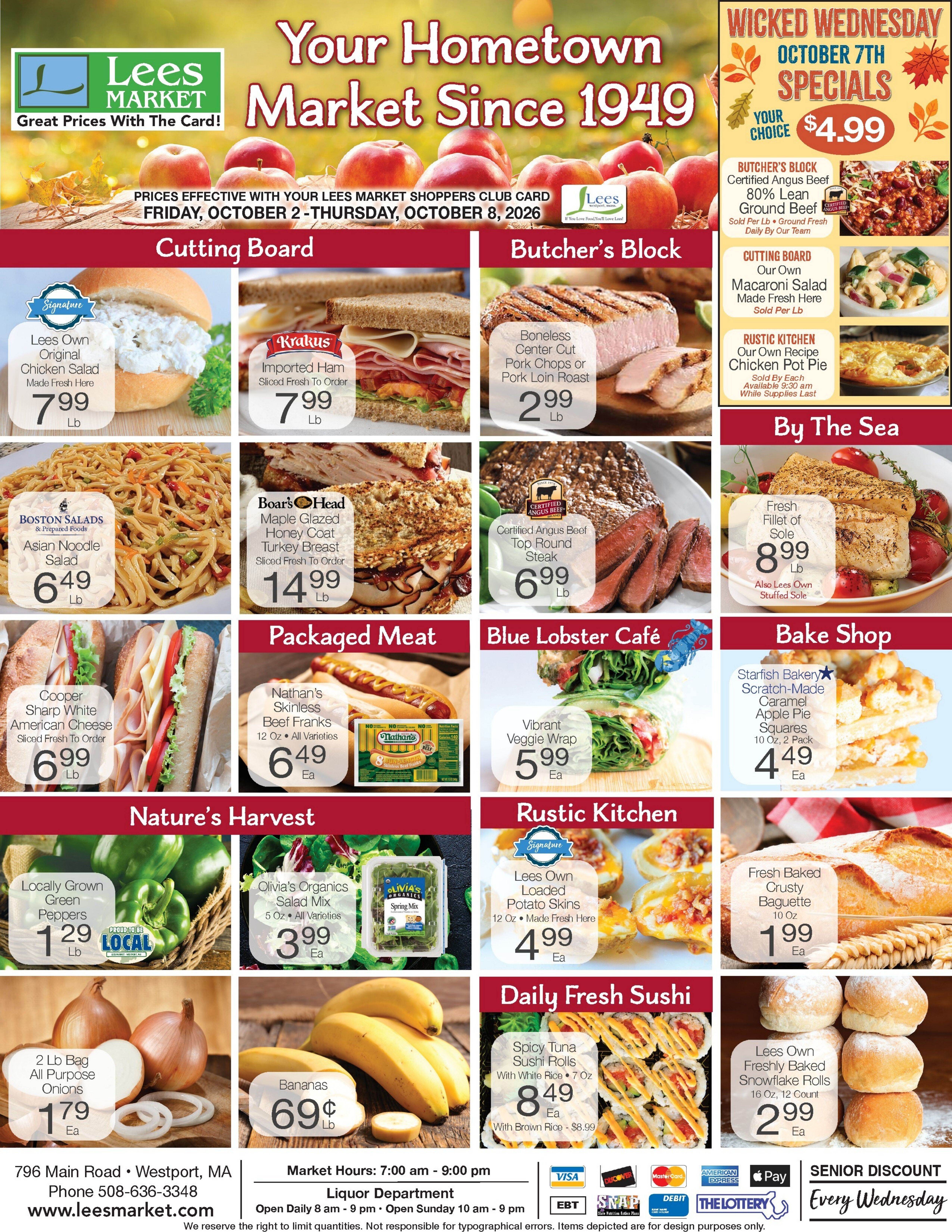 Lee's Market Weekly Ad October 2 - 8, 2026