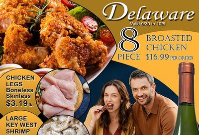 Delaware Chicken Farm & Seafood Market Weekly Ad September 30 - October 6, 2026
