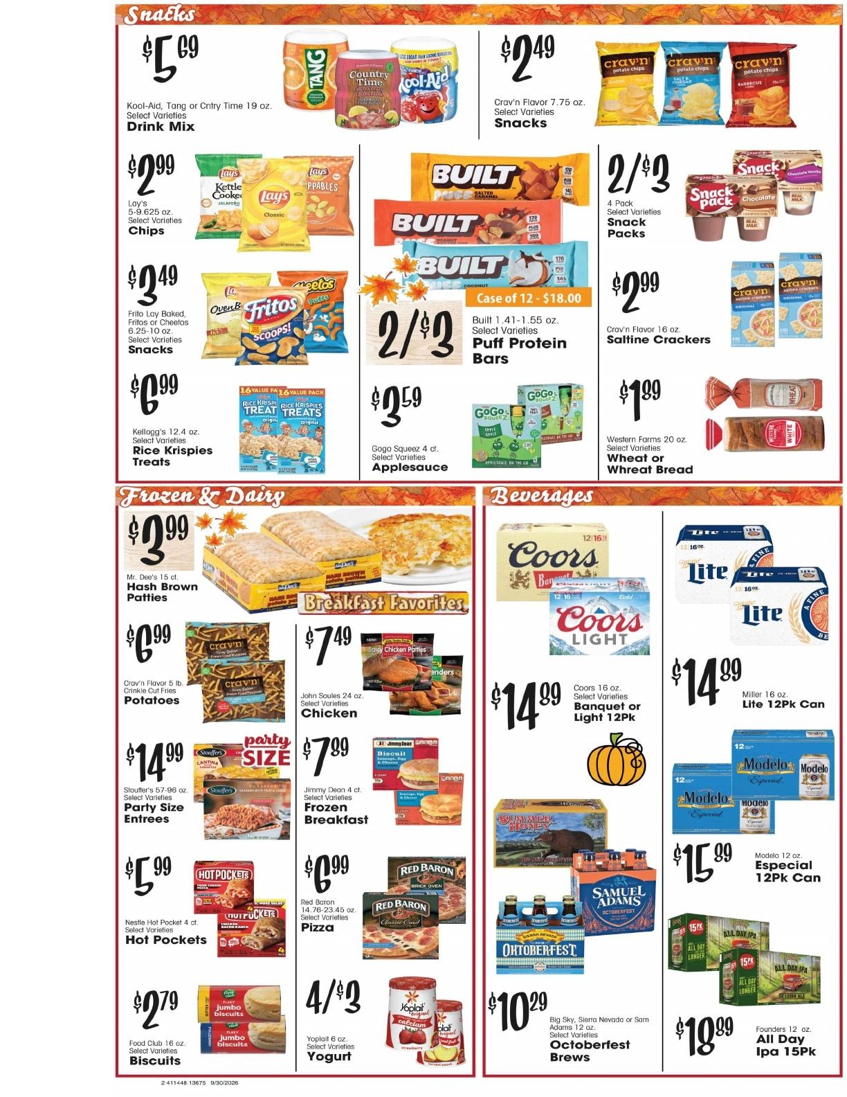 Canyon Foods Weekly Ad September 30 - October 6, 2026
