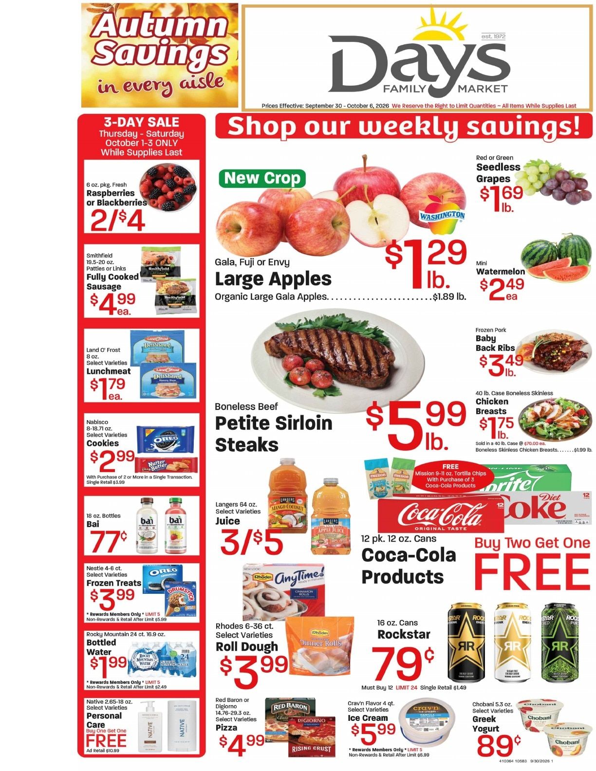 Day's Market Weekly Ad September 30 - October 6, 2026