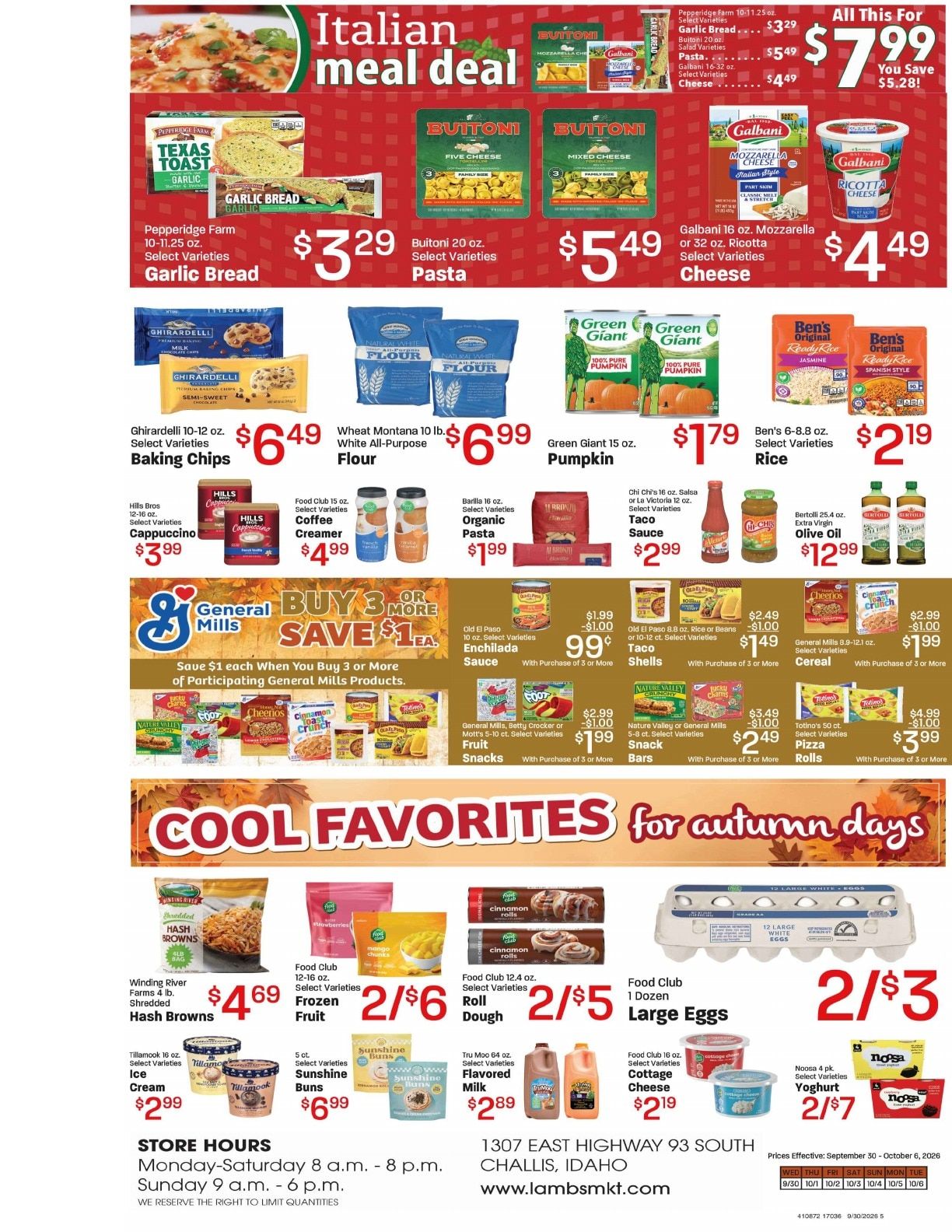 Lamb's Market Weekly Ad September 30 - October 6, 2026