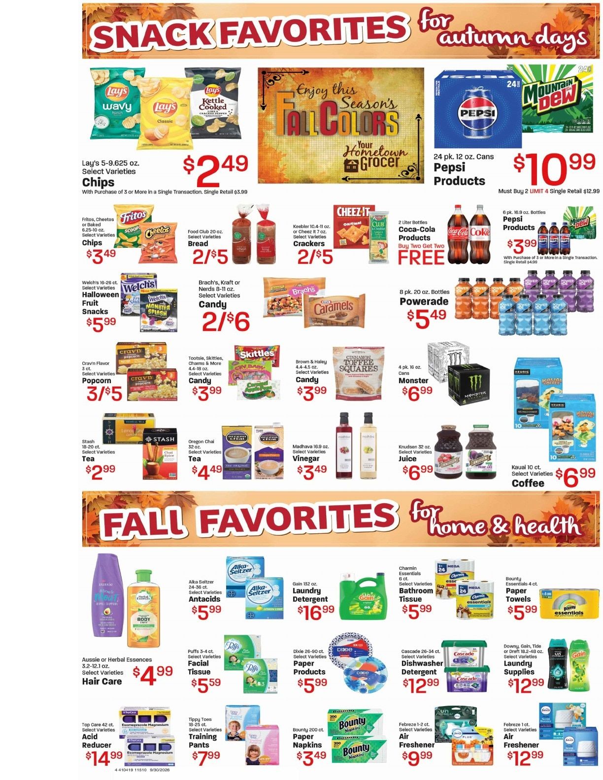 Glazier's Market Weekly Ad September 30 - October 6, 2026