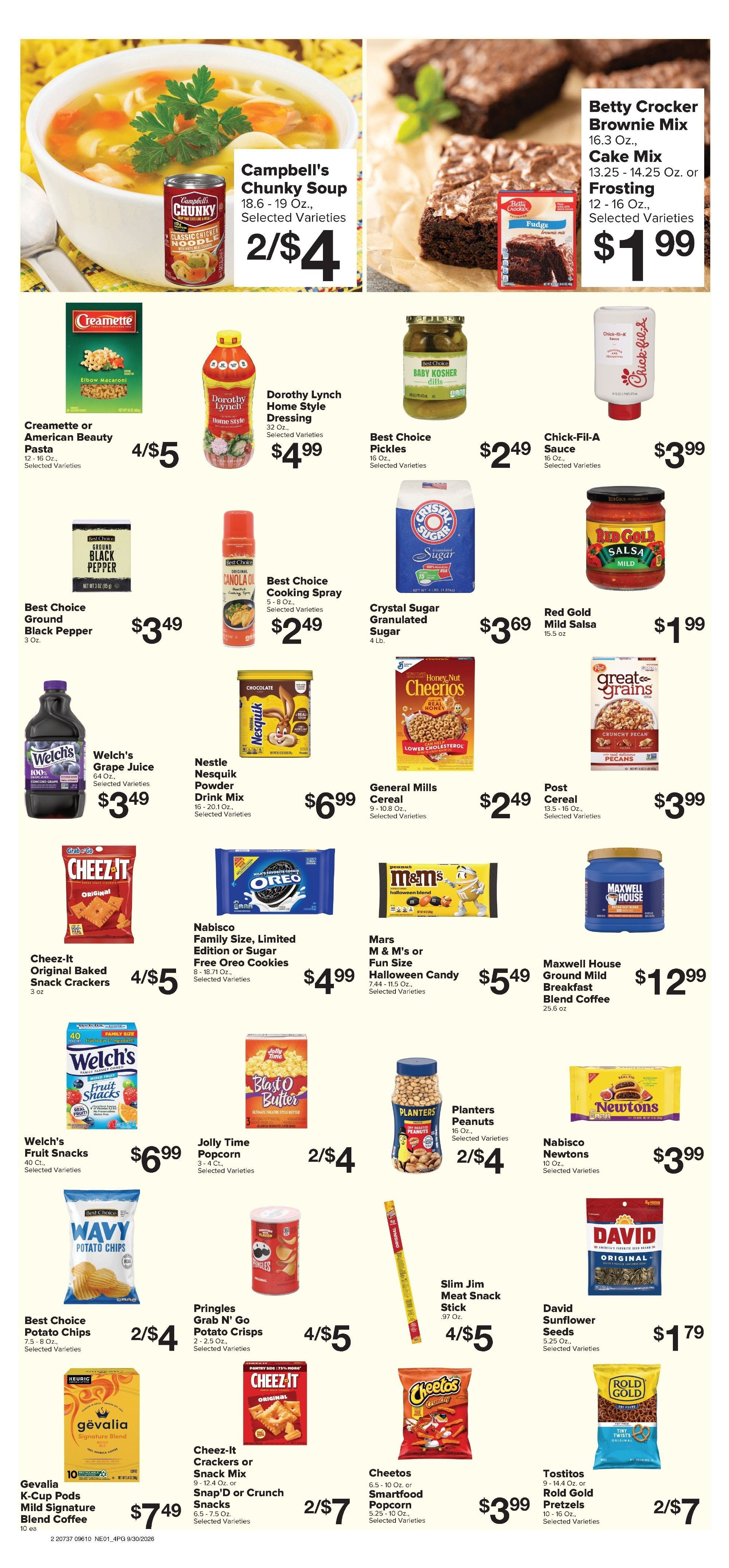 Brown's Grocery Store Weekly Ad September 30 - October 6, 2026